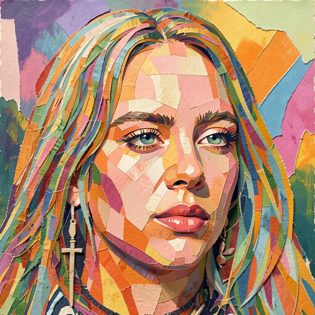 FaceArt Collage portrait style
