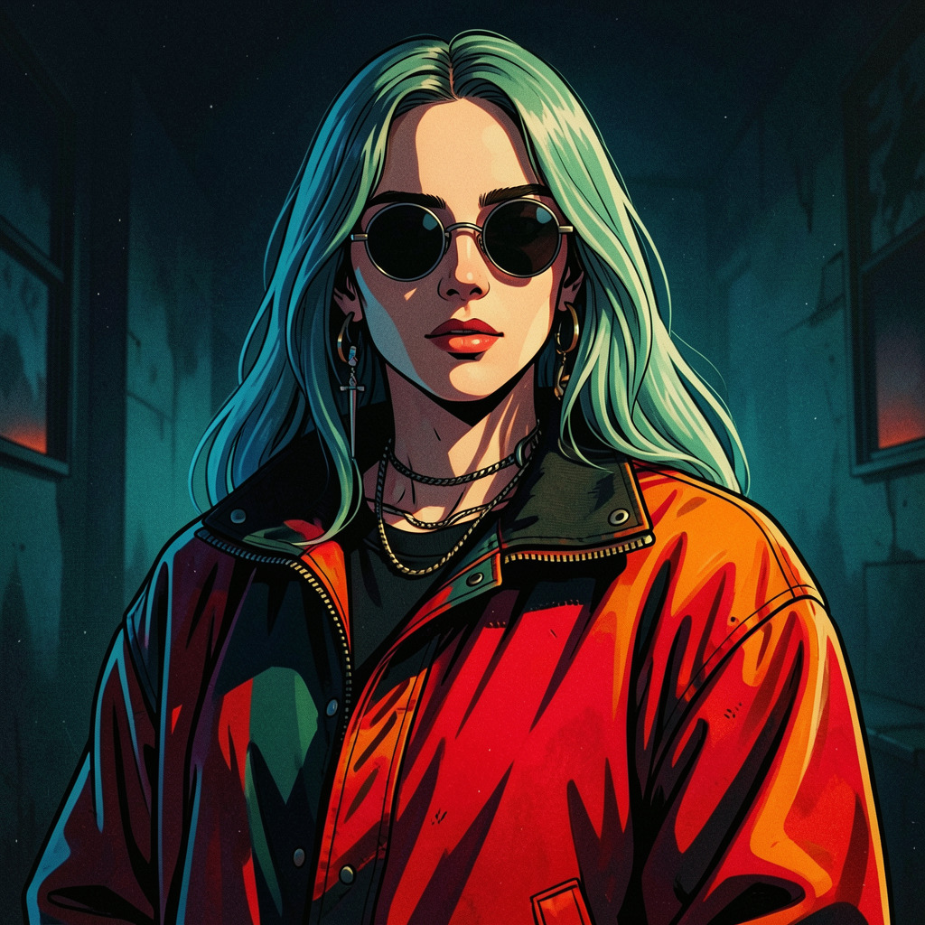 FaceArt Retro Anime portrait style