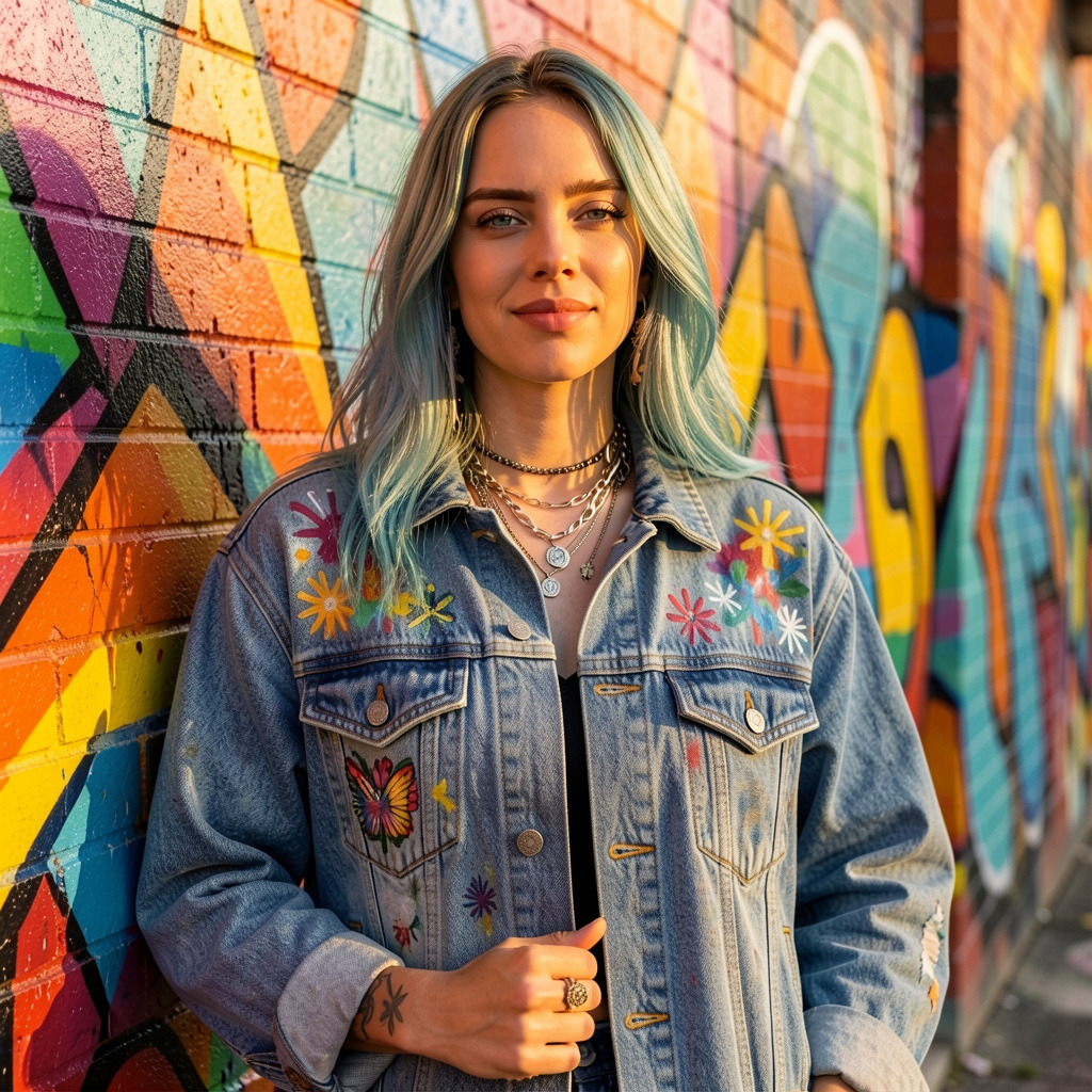 FaceArt Urban Mural portrait style