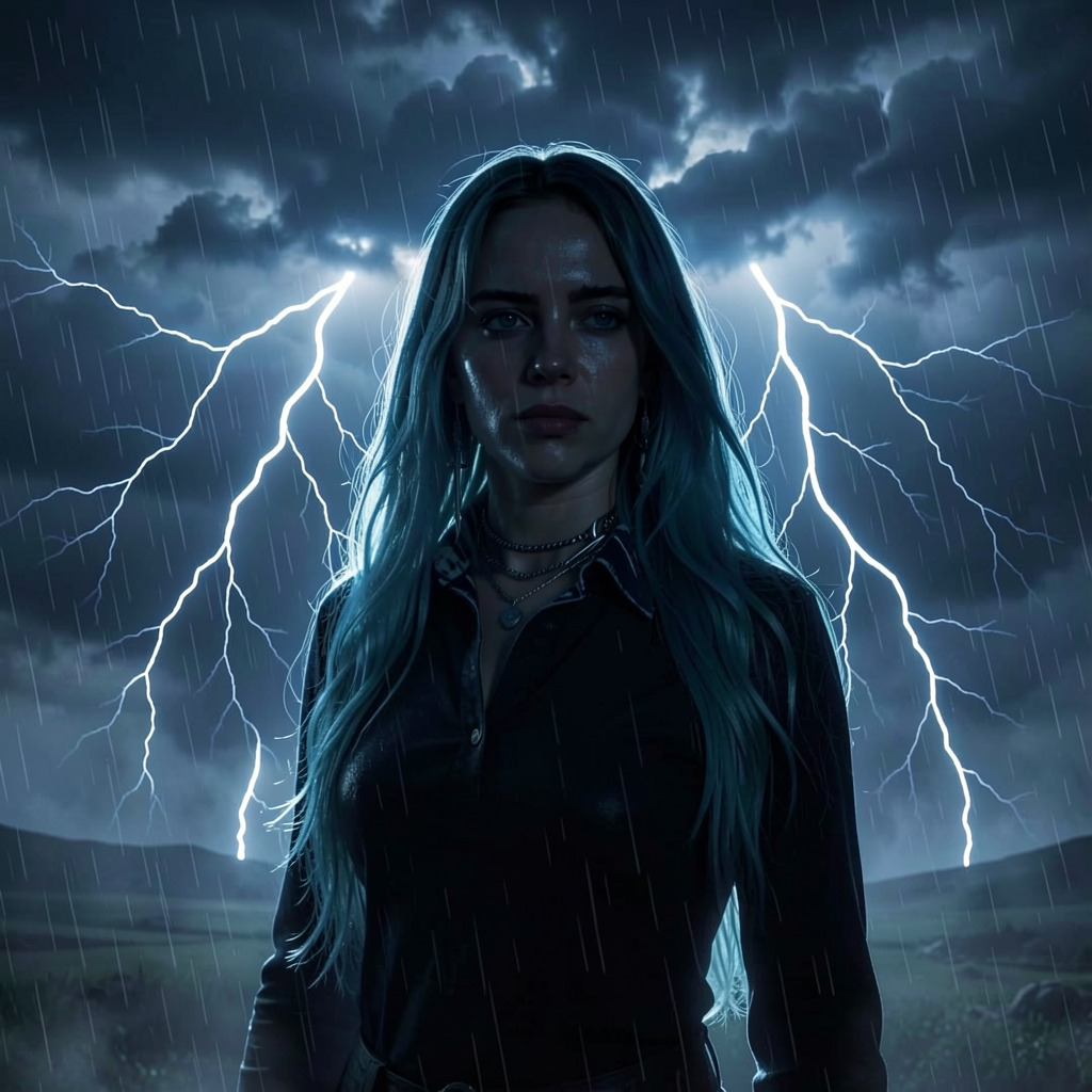 FaceArt Lightning portrait style