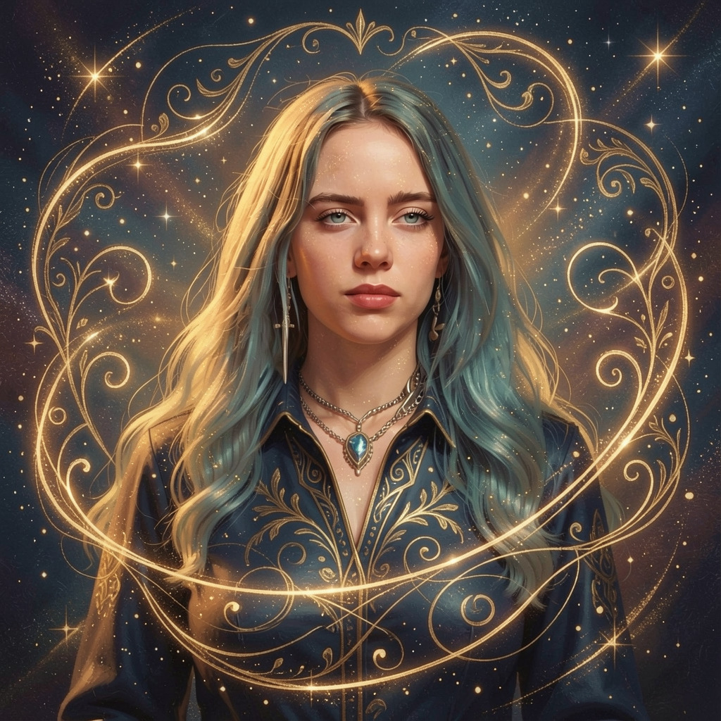 FaceArt Starry Swirls portrait style