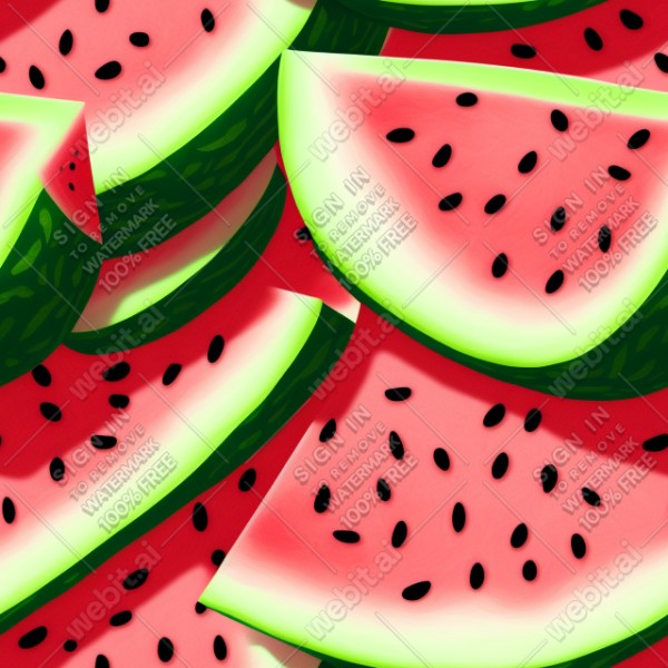 Watermelon illustration texture, trending on artstation, base color, albedo, detailed, 4k