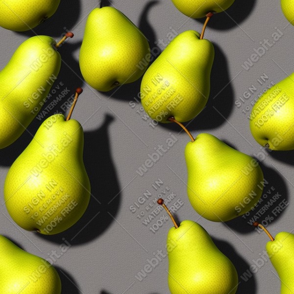 Pear illustration wall texture, trending on artstation, base color, albedo, detailed, 4k