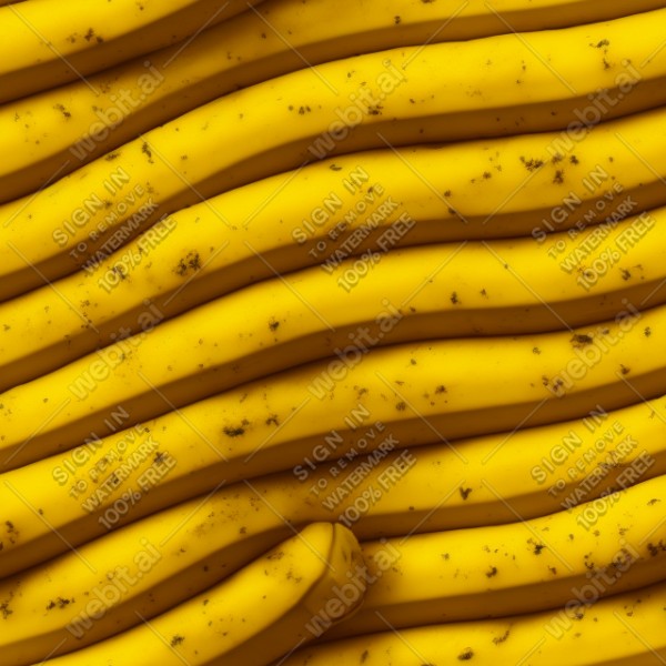 Banana illustration wall texture, trending on artstation, base color, albedo, detailed, 4k