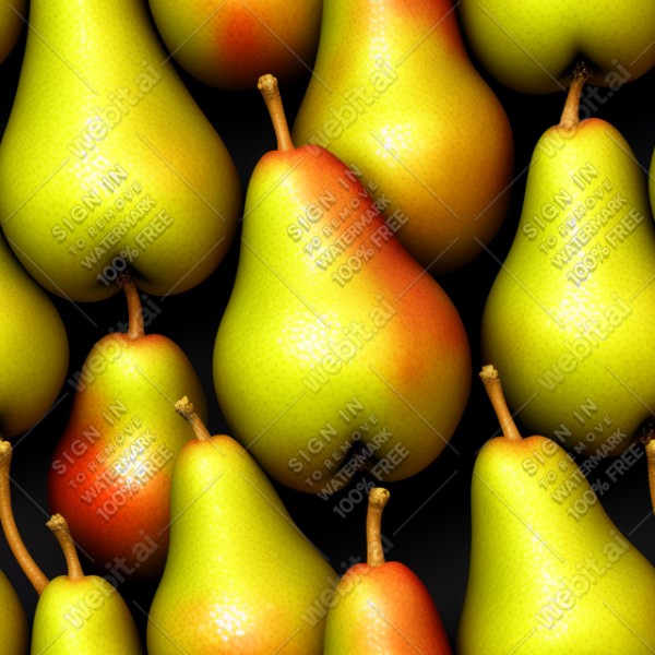 Pear illustration wall texture, trending on artstation, base color, albedo, detailed, 4k