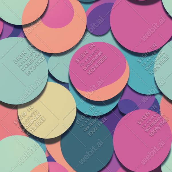 Penrose circles flat graphics texture, trending on artstation, base color, albedo, detailed, 4k
