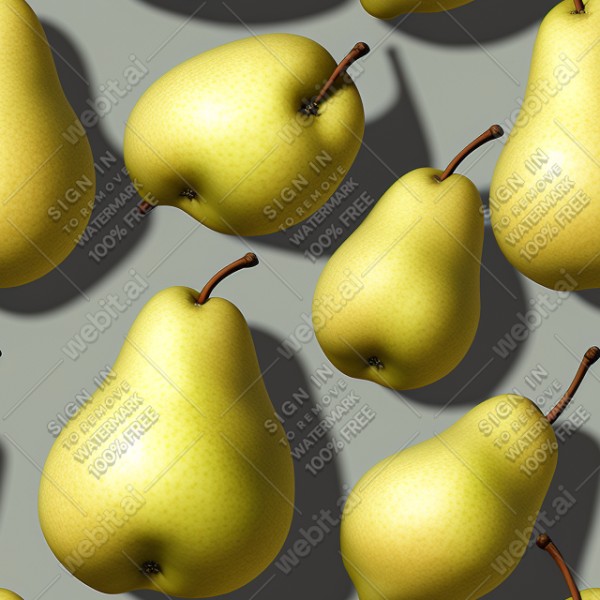Pear illustration wall texture, trending on artstation, base color, albedo, detailed, 4k
