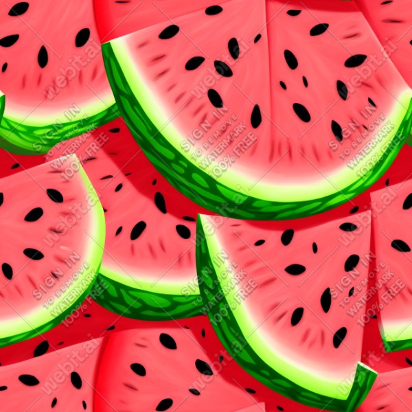 Watermelon illustration texture, trending on artstation, base color, albedo, detailed, 4k