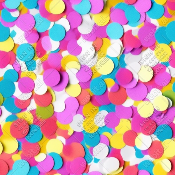 Confetti illustration flat texture, trending on artstation, base color, albedo, detailed, 4k