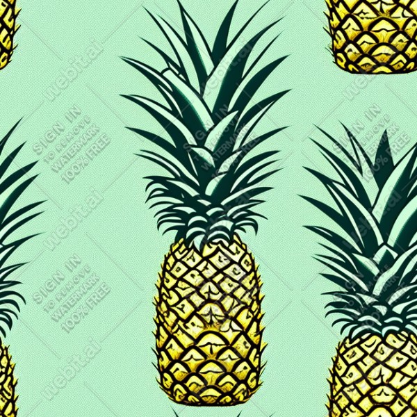 Pineapple illustration texture, trending on artstation, base color, albedo, detailed, 4k