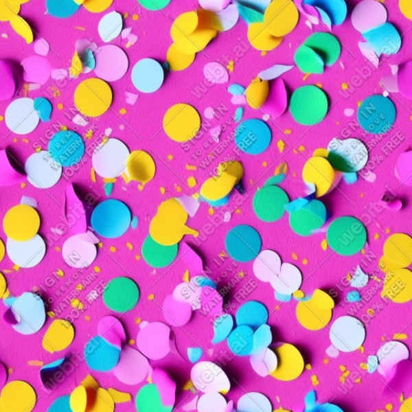 Confetti illustration flat texture, trending on artstation, base color, albedo, detailed, 4k