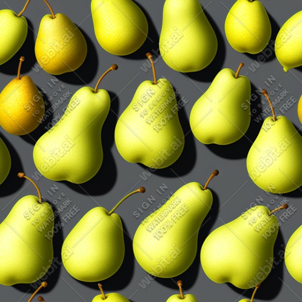 Pear illustration wall texture, trending on artstation, base color, albedo, detailed, 4k