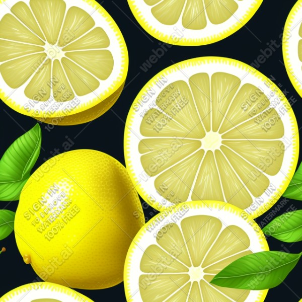 Lemon illustration texture, trending on artstation, base color, albedo, detailed, 4k