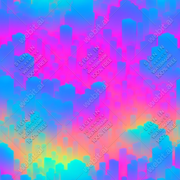 Aesthetic vaporwave psychedelic rainbow night city texture, trending on artstation, base color, albedo, detailed, 4k