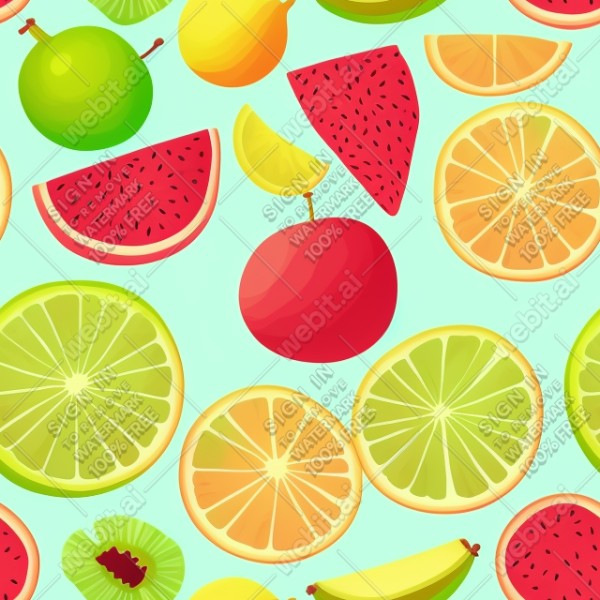 Fruits illustration flat texture, trending on artstation, base color, albedo, detailed, 4k