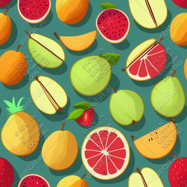 Fruit flat illustration, trending on artstation, base color, albedo, detailed, 4k