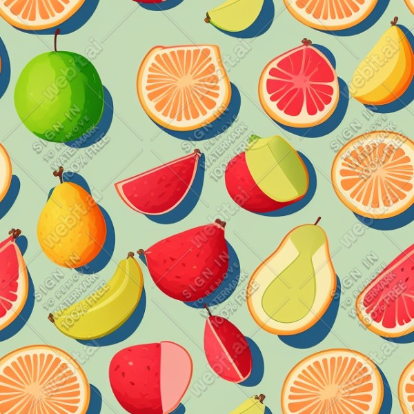 Fruits illustration flat texture, trending on artstation, base color, albedo, detailed, 4k