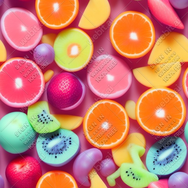 Pastel fruits, trending on artstation, base color, albedo, detailed, 4k