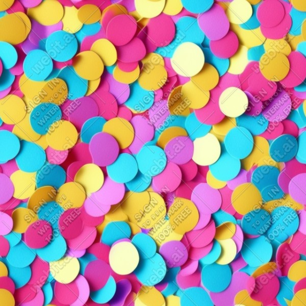 Confetti illustration flat texture, trending on artstation, base color, albedo, detailed, 4k