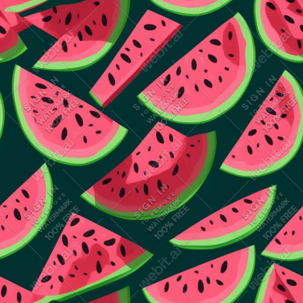 Watermelon illustration wall texture, trending on artstation, base color, albedo, detailed, 4k