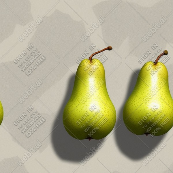 Pear illustration wall texture, trending on artstation, base color, albedo, detailed, 4k