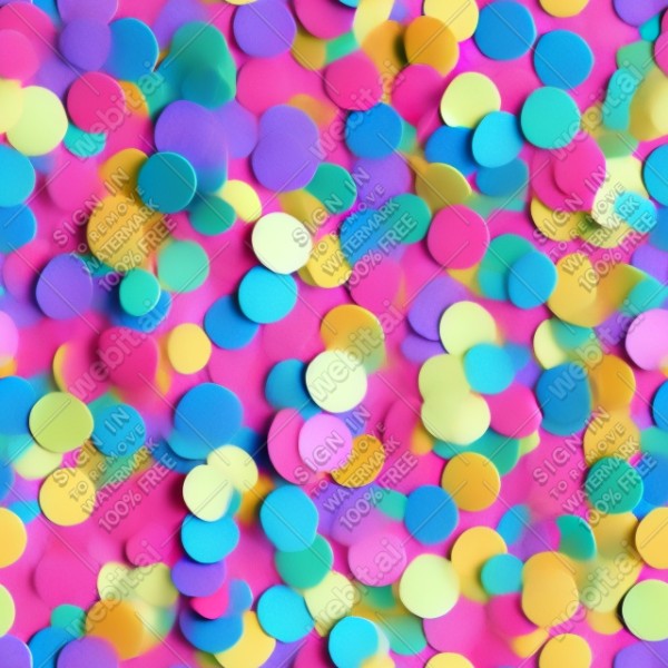 Confetti illustration flat texture, trending on artstation, base color, albedo, detailed, 4k