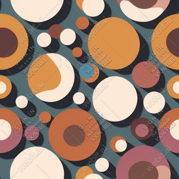 Penrose circles flat graphics texture, trending on artstation, base color, albedo, detailed, 4k