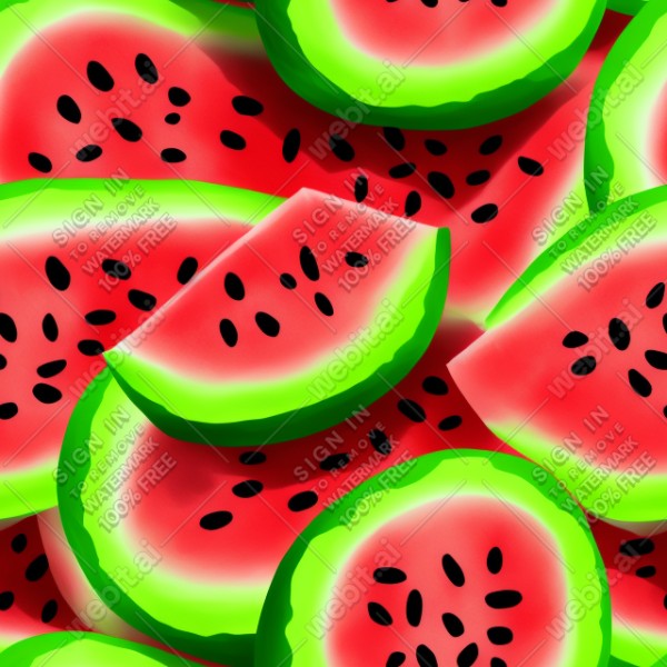 Watermelon illustration texture, trending on artstation, base color, albedo, detailed, 4k