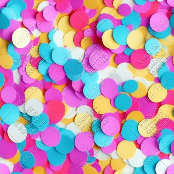 Confetti illustration flat texture, trending on artstation, base color, albedo, detailed, 4k