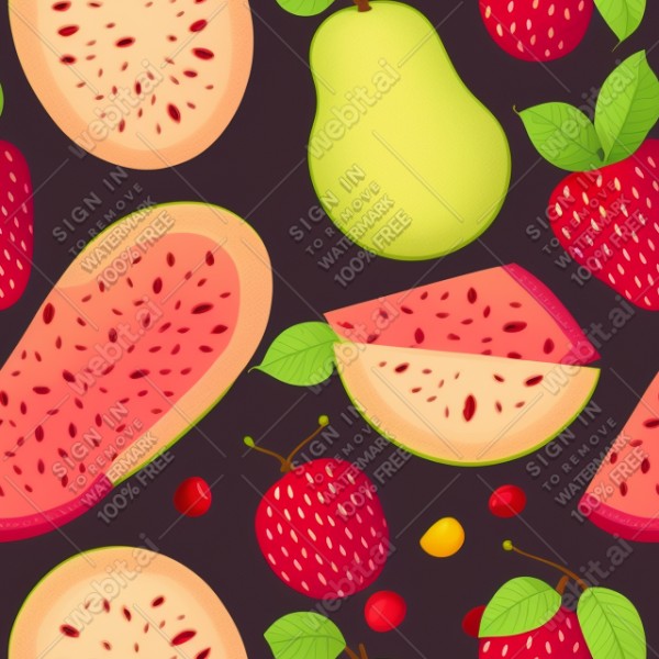 Fruit flat illustration, trending on artstation, base color, albedo, detailed, 4k