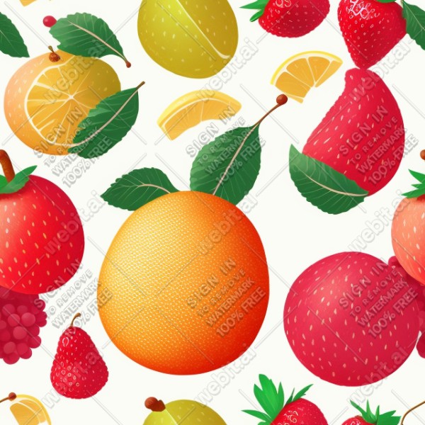 Fruit illustration flat texture, trending on artstation, base color, albedo, detailed, 4k
