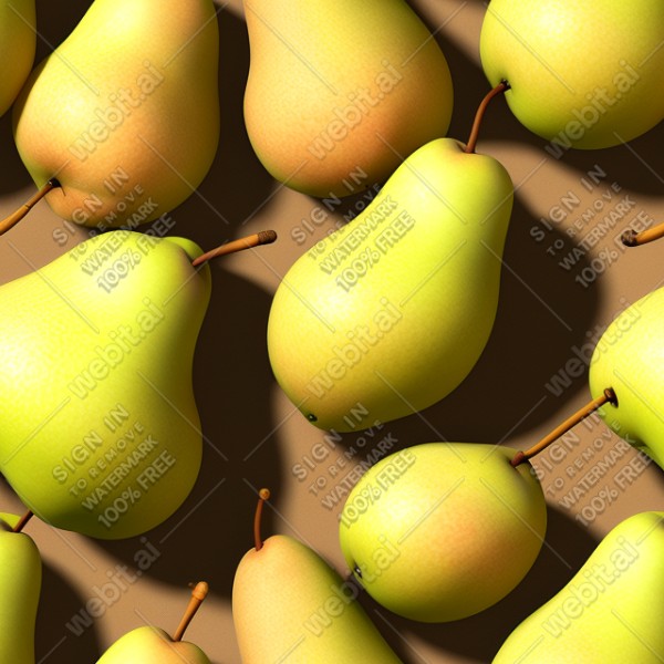 Pear illustration wall texture, trending on artstation, base color, albedo, detailed, 4k
