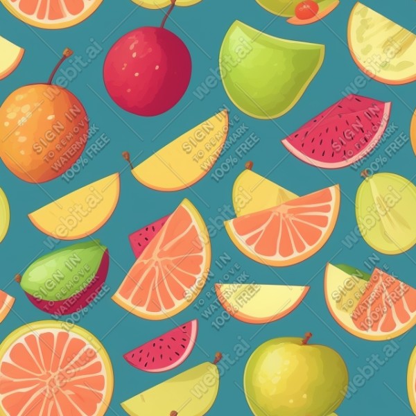 Fruits flat illustration, trending on artstation, base color, albedo, detailed, 4k