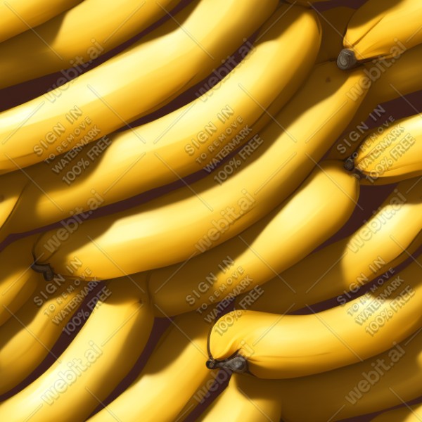 Banana illustration wall texture, trending on artstation, base color, albedo, detailed, 4k