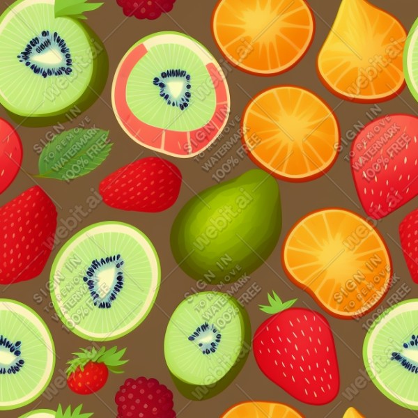 Fruit illustration flat texture, trending on artstation, base color, albedo, detailed, 4k