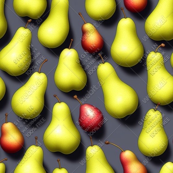 Pear illustration wall texture, trending on artstation, base color, albedo, detailed, 4k