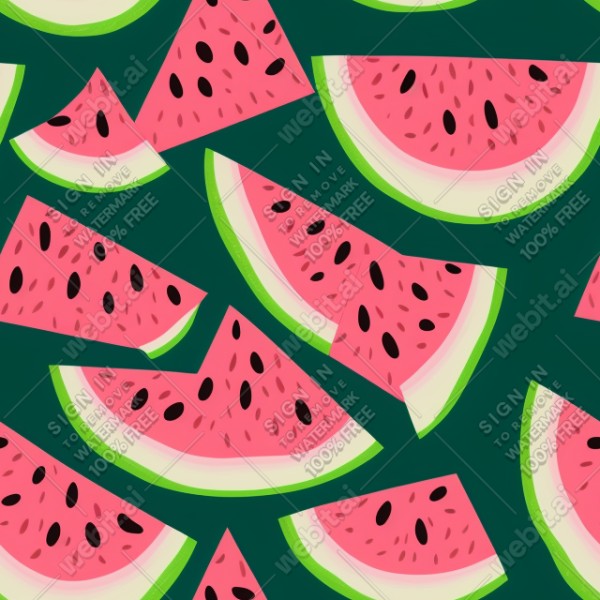 Watermelon illustration wall texture, trending on artstation, base color, albedo, detailed, 4k