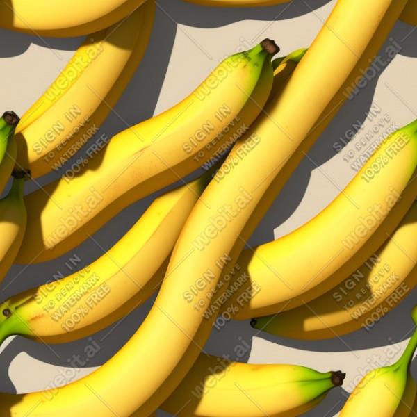 Banana illustration wall texture, trending on artstation, base color, albedo, detailed, 4k