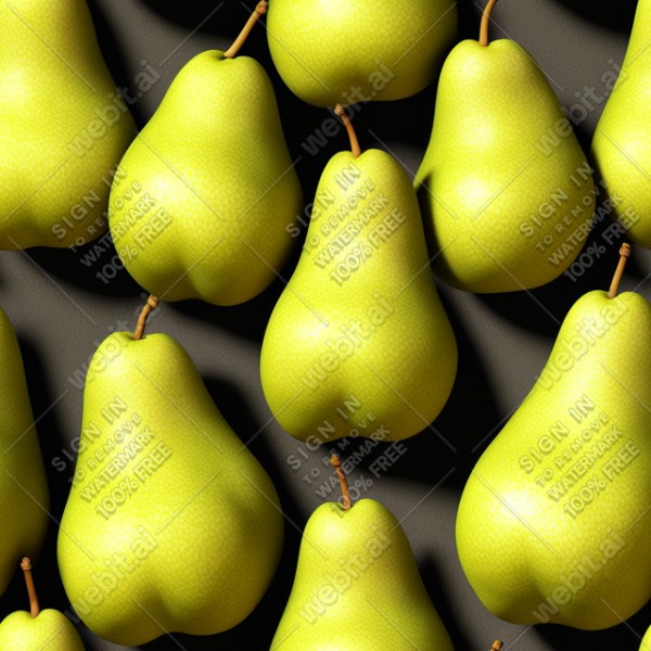Pear illustration wall texture, trending on artstation, base color, albedo, detailed, 4k