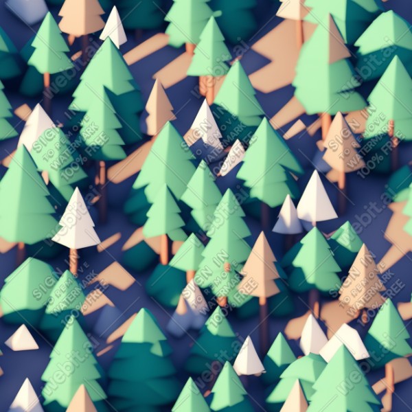 Aesthetic forest low poly texture, trending on artstation, base color, albedo, detailed, 4k