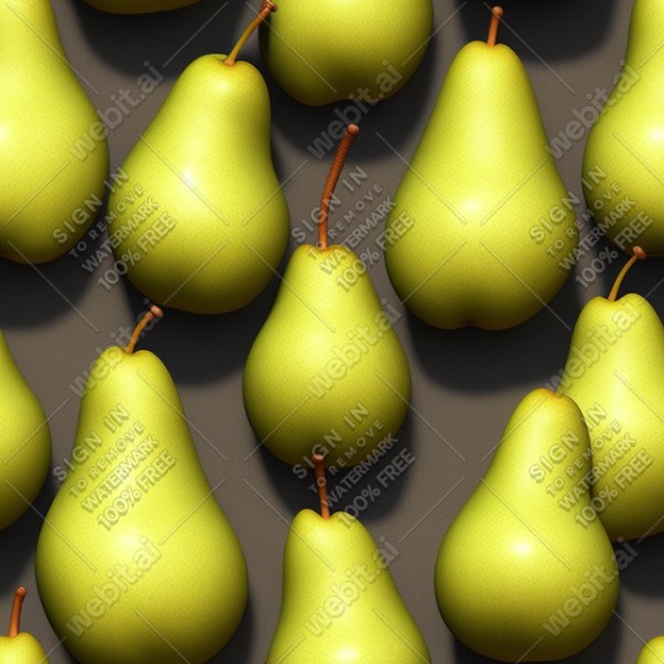 Pear illustration wall texture, trending on artstation, base color, albedo, detailed, 4k