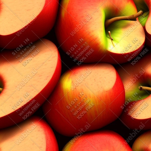 Apple illustration texture, trending on artstation, base color, albedo, detailed, 4k