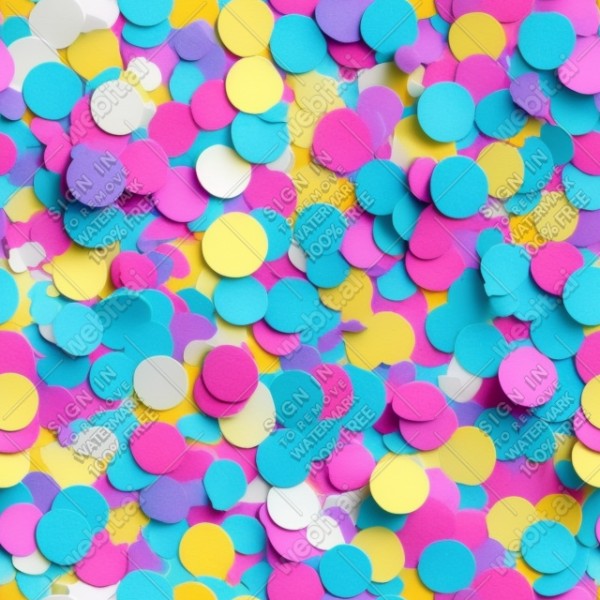 Confetti illustration flat texture, trending on artstation, base color, albedo, detailed, 4k