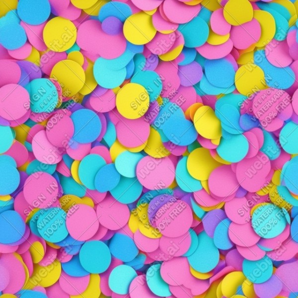 Confetti illustration flat texture, trending on artstation, base color, albedo, detailed, 4k
