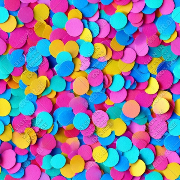 Confetti illustration flat texture, trending on artstation, base color, albedo, detailed, 4k