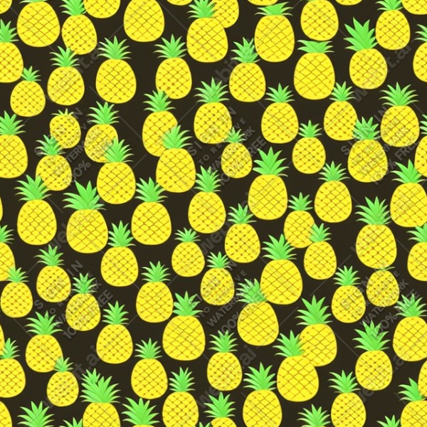 Pineapple illustration wall texture, trending on artstation, base color, albedo, detailed, 4k