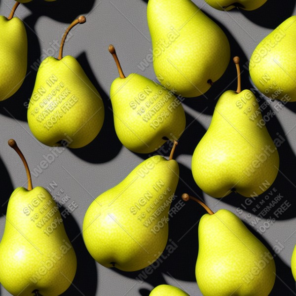 Pear illustration wall texture, trending on artstation, base color, albedo, detailed, 4k