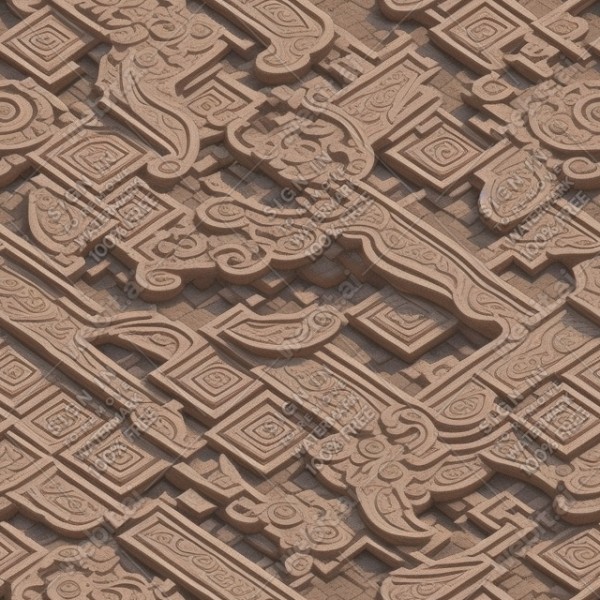 Ornate temple floor flat texture, trending on artstation, base color, albedo, detailed, 4k