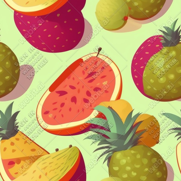 Fruit flat illustration, trending on artstation, base color, albedo, detailed, 4k