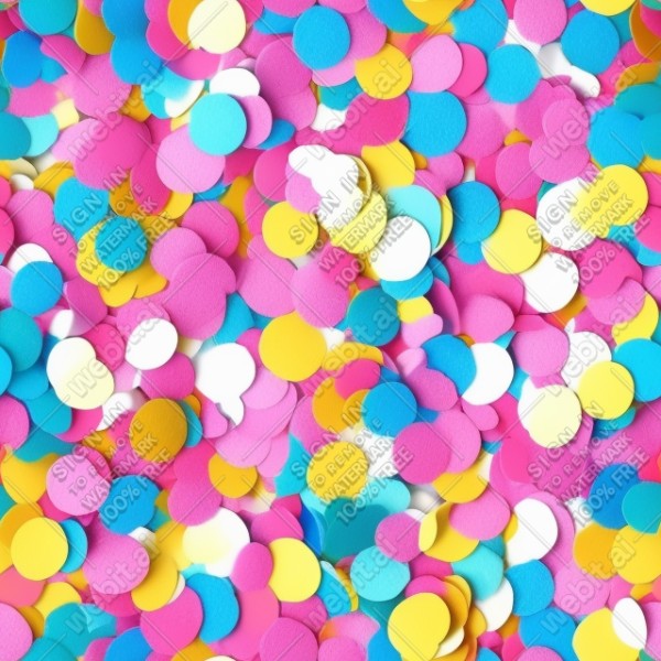 Confetti illustration flat texture, trending on artstation, base color, albedo, detailed, 4k